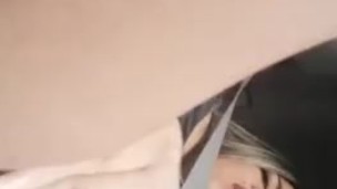 shhh!!! my uber driver has me so hot... My fingers slide over my panties