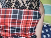 Daddy fucked me and cover my Calvin Klein thong with cum 10/16