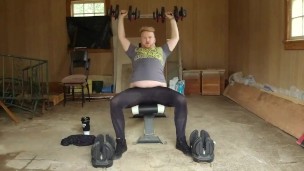 Fat Jock Gets New Home Gym