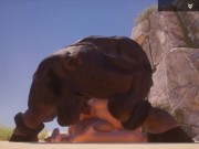 2 Girls 1 bull (group-sex) 8/16