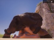 2 Girls 1 bull (group-sex) 9/16