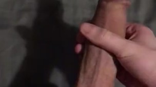 Stud reveals huge white cock