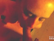 sexy red head deep throats boyfriends big dick 12/16