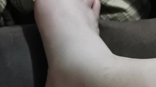 Painting toenails foot fetish