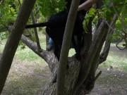 Bitch Loves To Get Naked At The Park And Enjoy Herself When Watched 15/16