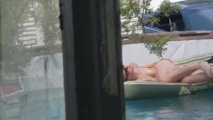 Caught my girlfriend playing in the pool