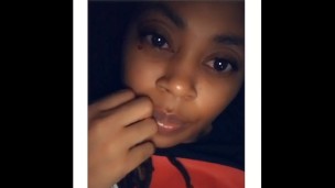 Sexy Ebony Milf Sucking Fingers **NAIL REVEAL**