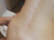 Quiet bathroom quickie with everyone in the next room 14/16