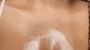 Chanell Heart Oils Up Her Tits & Pinches Her Nipples Until They HURT 