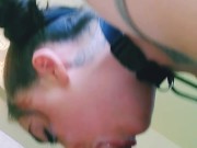 Hot loud sloppy deep THROAT PIE 10/16