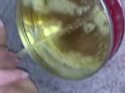 Small piss in empty cookie container  - Screenshot 11 of 16 - Fat Pussy