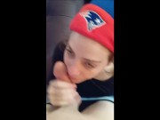 Pats Fan Gives POV Blowjob in Tribute to the GOAT 5/16