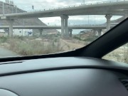 Fucked a slut in a cabriolet without a condom and gave to suck a dick 3/16