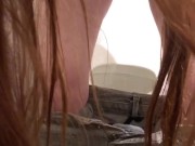 pissing in public restroom  4/16