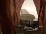 pissing in public restroom  8/16