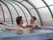 OLD4K. Rich old man spends wonderful time with gorgeous brunette 4/16