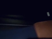 Blue Yoga Pants, Boots and Car Masturbation