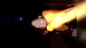 BLACK CARTOON (NUT BUSTERS)