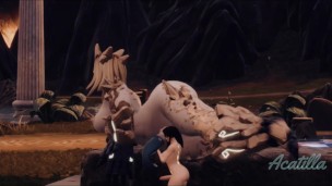 Futa Giantess Fill Condom with Cum