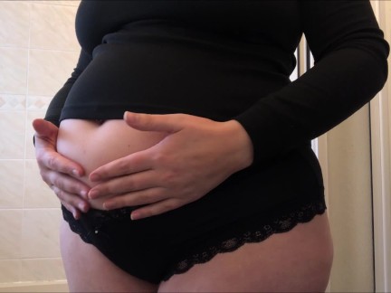 Swollen Belly Girl Huge Water Belly Inflation