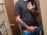 Playing with cock