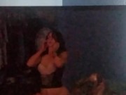 Horny pawg rides dick like a pro and squirts so hard looks like she's peein 10/16