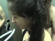 Anal fuck and threesome sex in an elevator 7/16