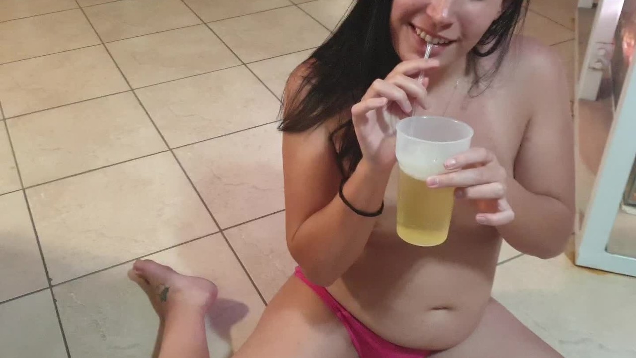Angela White Pissing - drinking piss in glass through straw - RedTube