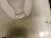 POV Girl w/ hairy Pussy Makes A Mess At The Public Toilet 15/16