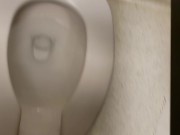 POV Girl w/ hairy Pussy Makes A Mess At The Public Toilet 3/16