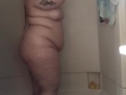 JERK OFF ENCOURAGEMENT- Cute Chubby Girl Gets Soapy For Viewers 
