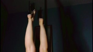 Getting naked and dancing on my pole 