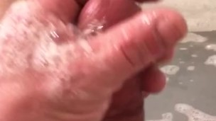 Stroking in the bathtub