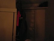 POV horny girl cant resist the cock in the dark amateur deep throating that cock 1/16