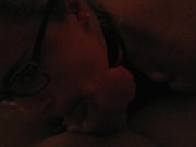 POV horny girl cant resist the cock in the dark amateur deep throating that cock 16/16