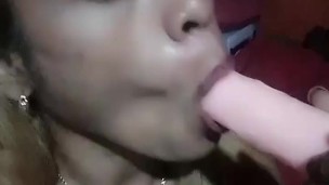 Licking my best toy