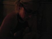 slave plays with pussy while needing that cock