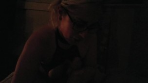 slave plays with pussy while needing that cock