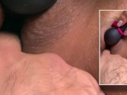 Pareja juega con Satisfyer logrando sensual orgasmo + squirt (Primer Plano) 11/16