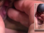 Pareja juega con Satisfyer logrando sensual orgasmo + squirt (Primer Plano) 13/16