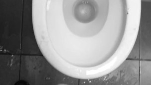 NAUGHTY / MESSY PISSING ALL Over the Floor in Public Toilet