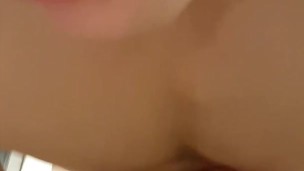 Amazing deep throat self suck
