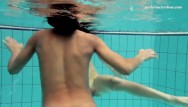 Teen underwater nude - Two hot beauties from russia in czech pool
