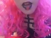 Cosplay Queen Spanks Herself Silly
