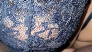 Ebony BBW gives a blowjob to ebony BHM. ASMR covid19 stay at home.