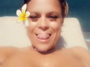 sun tanning on snap chat