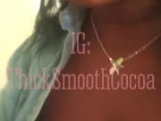 Bbw ebony deepthroating 10 inch dildo  Coco XOXO 4/16