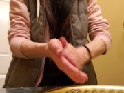 Fingering My Asshole While I Piss At The Thai Restaurant 13/16