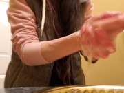 Fingering My Asshole While I Piss At The Thai Restaurant 14/16