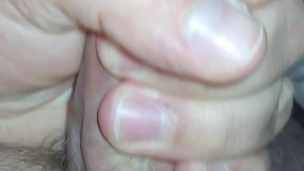 BHM using my foreskin to rub the head of my cock, edging